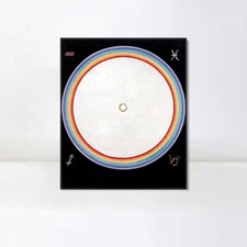 Framed Canvas Giclee Print Series#012 by Hilma Af Klint Wall Art Home Decoration