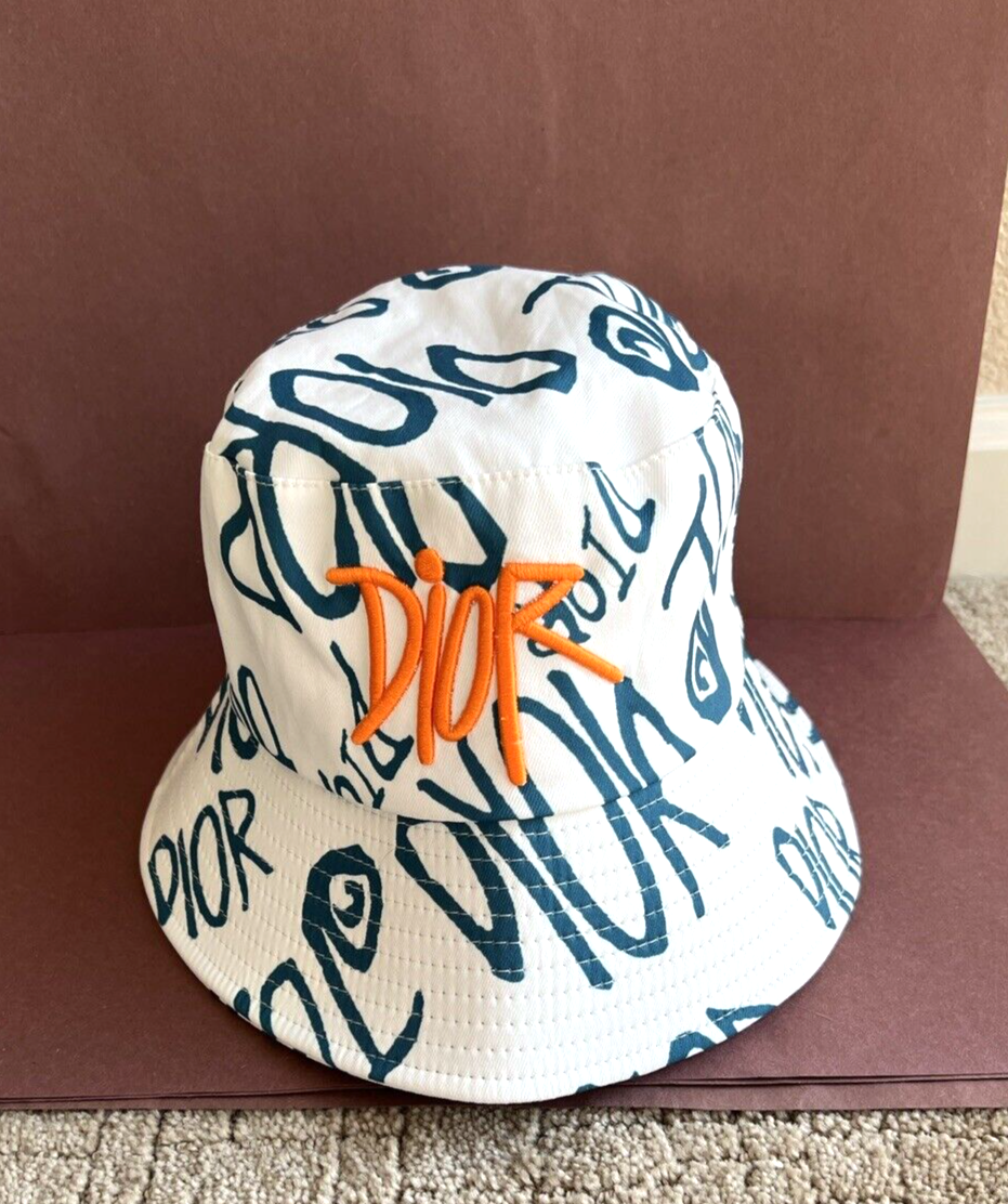 Dior 033C906A4949 Shawn Stussy Collaboration Graffiti Bucket Dior 033C906A4949 Shawn Stussy Collaboration Graffiti Bucket