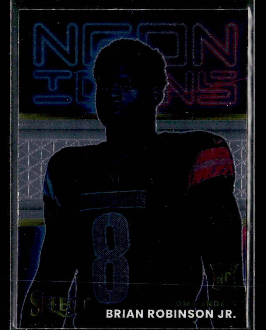 Brian Robinson Jr. Panini Select Neon Icons #NI19 Black Prizm