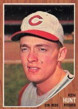 KEN HUNT 1962 TOPPS BASEBALL #364