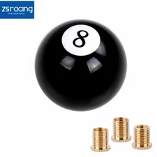 #8 eight Pool Billiard Ball Custom Gear Shifter Shift Knob Car Lever Black