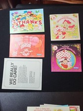 Vintage Strawberry Shortcake Ephemera Doll Box Inserts Lot of 5 items Kenner