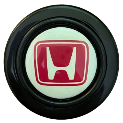 Honda Old Logo Red x White Horn Button for SPARCO OMP NARDI