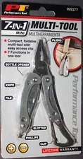 PERFORMANCE TOOL W9377 7-in-1 Mini Multi-Tool. Compact and Versatile. NEW. 3.3"