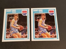 2-1989-90 FLEER BASKETBALL #133 DANNY AINGE SACRAMENTO KINGS NR.MT BRIGHAM YOUNG
