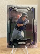 2024 Panini Prizm - #198 Cole Carrigg (RC)
