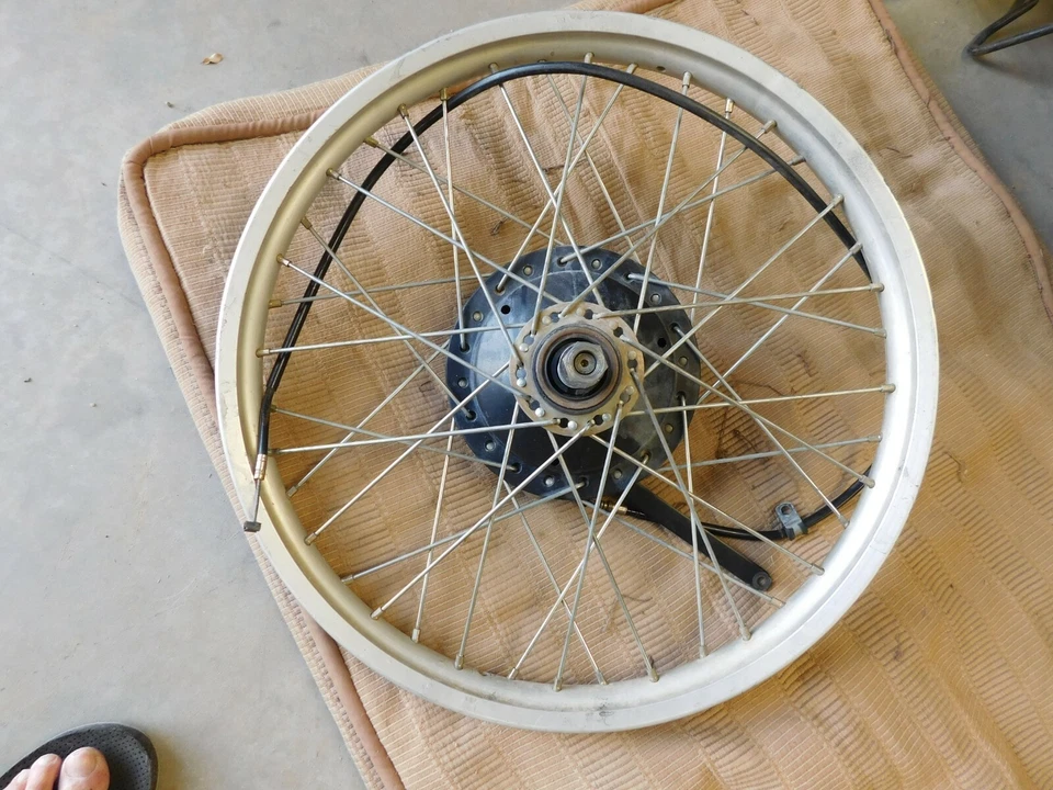 MARZOCCHI Can-Am 500 SONIC 21" RUEDA DELANTERA / FRENO / EJE Vintage MX MotoCross  Foto 3 de 4