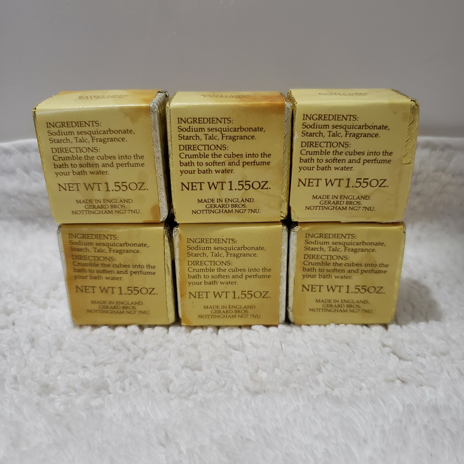 Lot of 18 Vintage English Bath Cubes England Rose, Lavender, Lily of the Valley | eBay