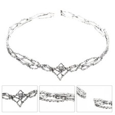 Crown Headdress Men's Crown Alloy Miss Crystal Tiara Vintage Wedding Prom Party