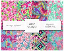 Lilly Pulitzer Premium Vinyl, for use with all Cricut cutting machines 12" 