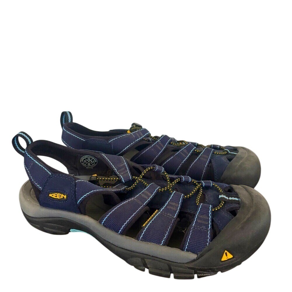 Scarpe da trekking impermeabili Keen Newport H2 donna taglia 11 blu navy sandali outdoor