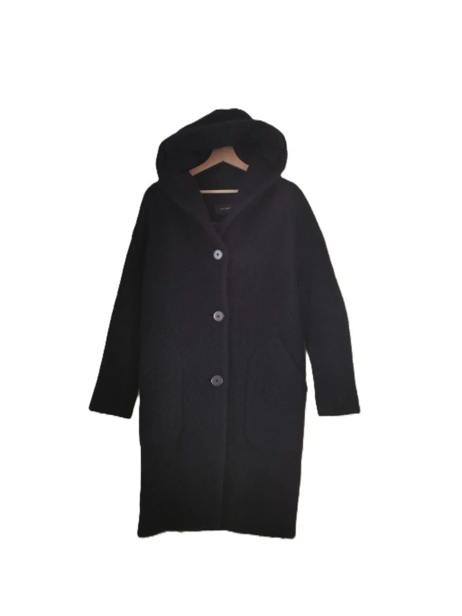 Manteau En Laine Cop-Copine Modèle Oxalide Taille 36 - Noir - Occasion En Excellent état