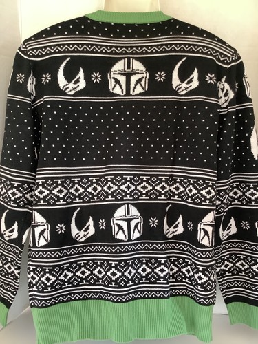 NUEVO SUÉTER NAVIDAD FEO MANDALORIANO MANDALORIANO STAR WARS TALLA L 3D NUEVO SIN ETIQUETAS - Imagen 3 de 4
