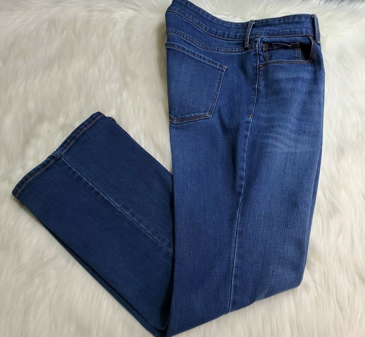 Old Navy Women's 12 Petite Bootcut Dark Wash Denim Jeans 5-Pocket