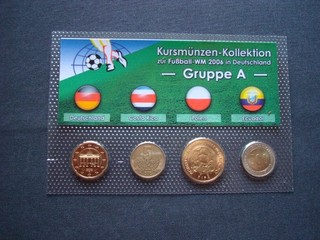 TOP Gruppe A Kursmünzen Kollektion zur Fußball WM 2006! Sondersatz! RAR! Limitie