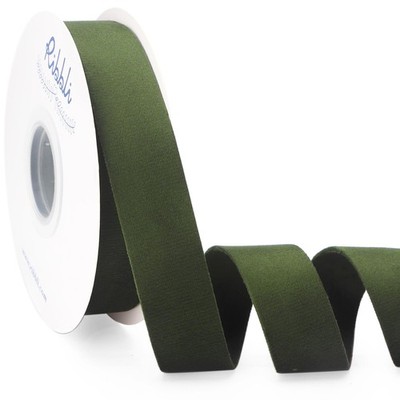 Moss Green Velvet Ribbon Double Faced 1 Inch 10-Yard Spool Christmas Gift Wrap