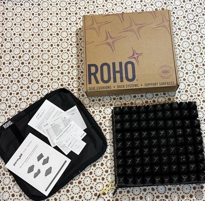 #ad #ad ROHO Dry Floatation Seat Cushion wheelchair Positioning Pressure Relief As Is $99.99