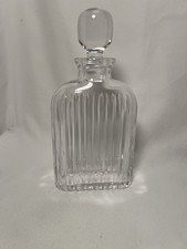 Sonnet (Cut) Crystal Decanter & Stopper by Atlantis (Etched FKA + Vertical Cuts)
