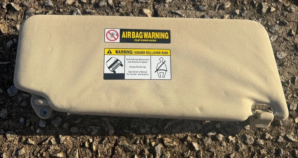 83280-STX-A01ZC Acura MDX 2007-2013 lado del conductor bronceado/beige LH parasol Foto 3 de 3