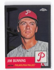 2022 Topps Chrome Platinum Anniversary Jim Bunning #415 Philadelphia Phillies