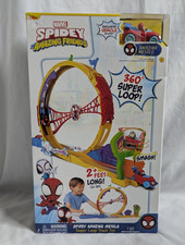 Spidey and his amazing friends toy 360 super loop race track set NEW