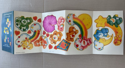 Vintage 1984 Care Bears Fold Out It's Your Birthday, Honey! Greeting Card Mobile