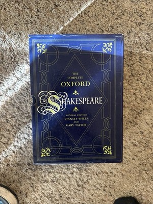 The Complete Oxford Shakespeare Hard Back Set Stanley Wells & Gary Taylor