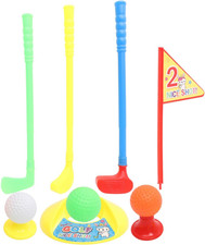Plastic Toy Golf Clibs Plastic Golf Balls for Kids Toddlers Indoor Outdoor Lawn