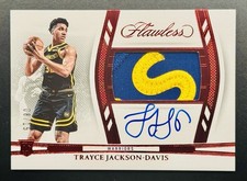 2023-24 Panini Flawless Trayce Jackson-Davis Horizontal Patch Auto Ruby /15