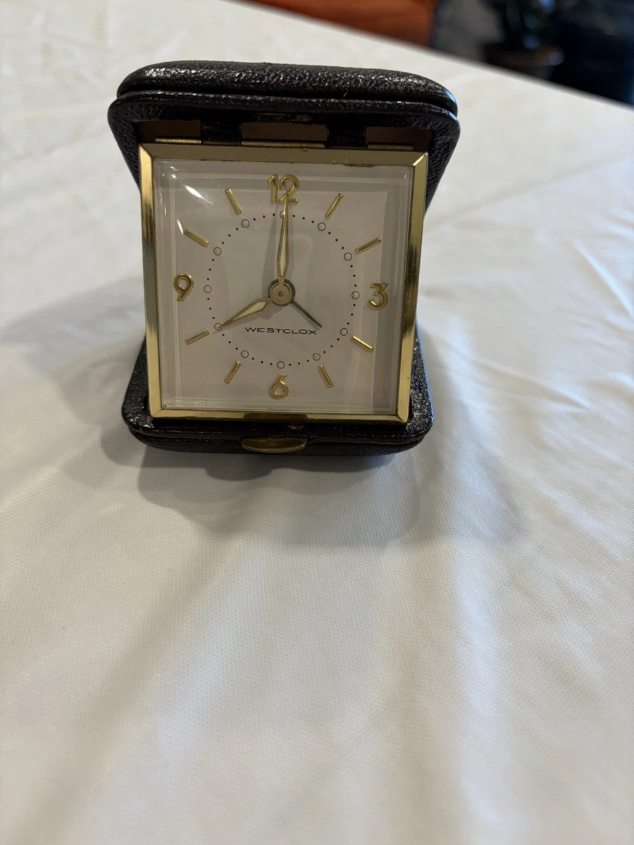 Réveil de voyage Kienzle quartz plastique coloré années 1970 (Gebraucht