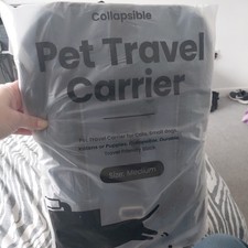 Collapsible Pet Travel Medium Carrier BNWT Blue