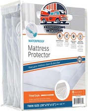 Funda de colch n impermeable y anti caros con bolsillos el sticos 39 x 75 x 13 