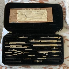 Staedtler Mars-Precision Technical Drawing Set Zipper Case 20454 Made In Germany