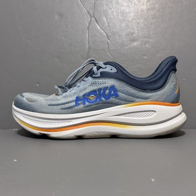 Hoka Sneakers Mens 14 2E Wide Bondi 9 Drizzle Downpour Blue White 