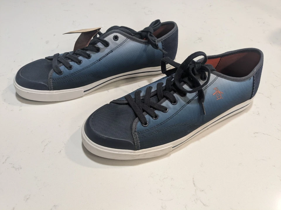 Zapatillas Penguin Chiller MNS 9.5 blancas con azul muy estilo Foto 4 de 4