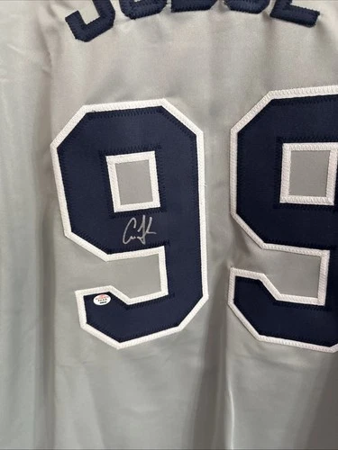 Aaron Judge NY Yankees signed autographed grey baseball jersey PAAS COA