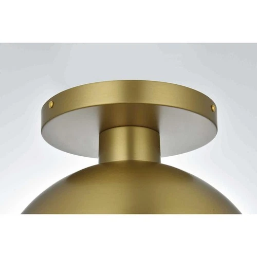 Living District LD6056SG Eclipse Flush Mount Satin Gold - Picture 4 of 9