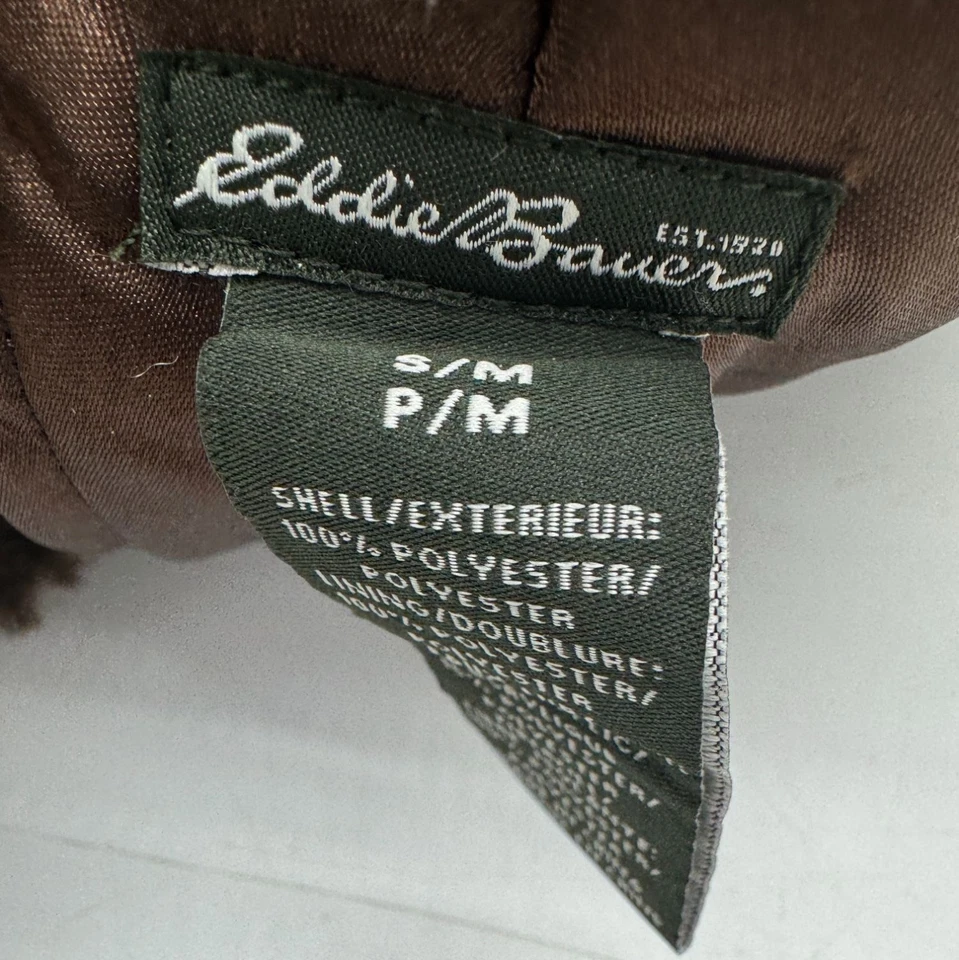 Eddie Bauer Imitación Piel Esquí Aviador Trampero Sombrero S/M Marrón Exterior Invierno Orejeras Foto 3 de 4