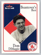 2001 FLEER BOSTON RED SOX 100TH ANNIVERSARY #80 DOM DIMAGGIO BOSTON RED SOX