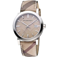 Brand New Burberry BU9118 The City Check Stainless Steel Women's Swiss Watch