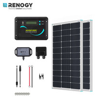 Renogy 200W 12V RV Solar Panel Kit N-Type w/30A LCD PWM Charge Controller For RV