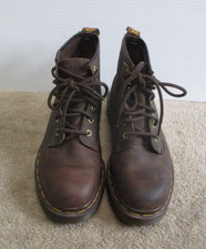 Dr. Martens The Original Brown Leather Combat Boots Made in England Size UK 5