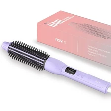 Hair Brush: 1 Inch Brush for Curly Hair with Anti-Scald Bristles, Straighteni...
