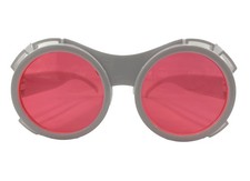 Willy Wonka - Occhiali da sole bianchi e neri con lenti per costumi