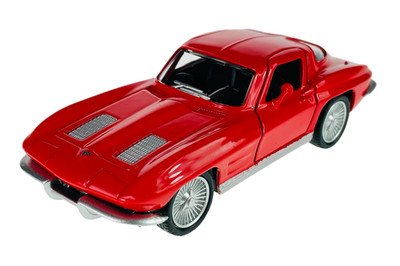 RMZ City 1963 CHEVROLET CORVETTE STINGRAY SPLIT WINDOW ROT 12,5cm NEU IM KASTEN