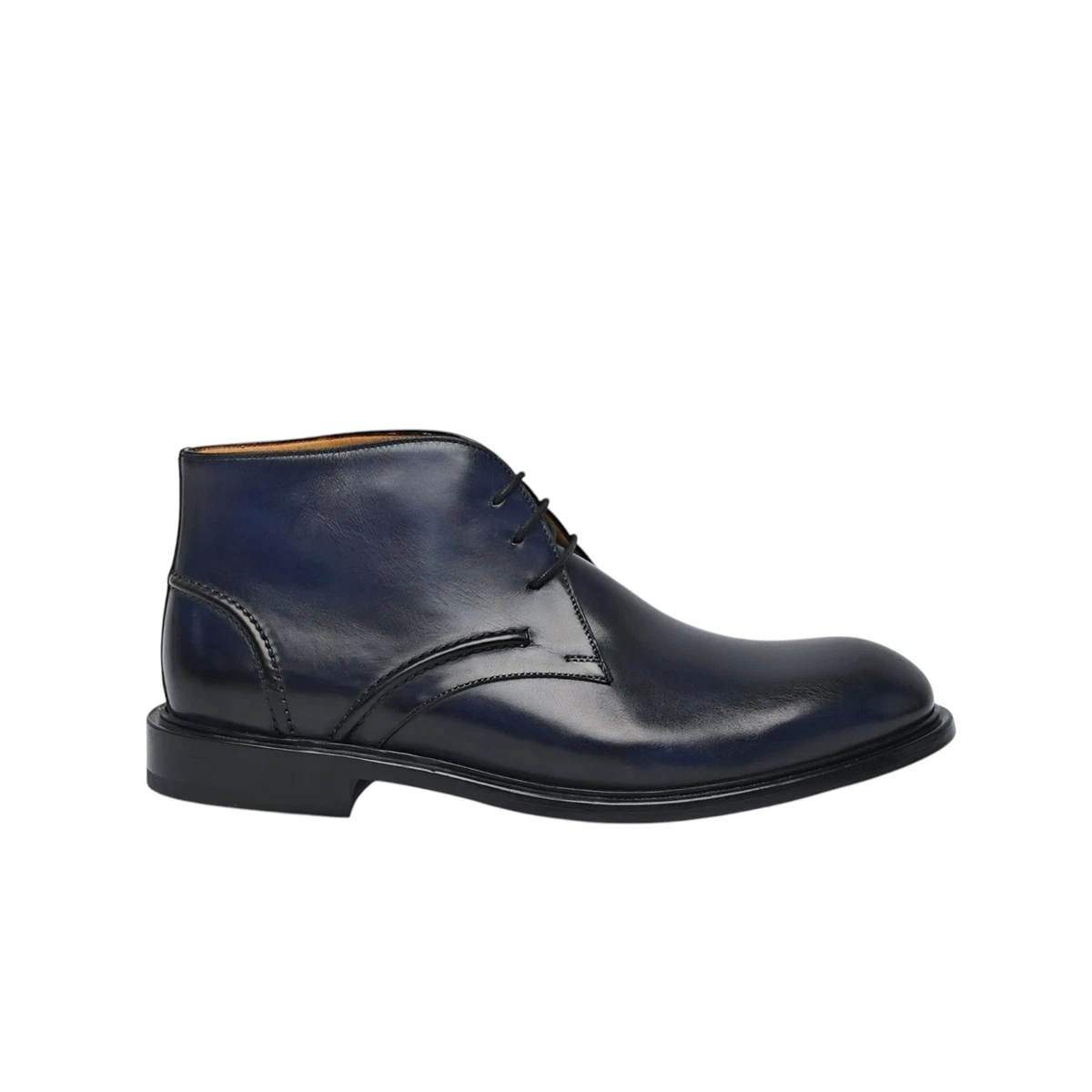 A. Testoni Mens Black Pebbled Leather Chukka Boots Made in Italy Size 11 Men main image 3