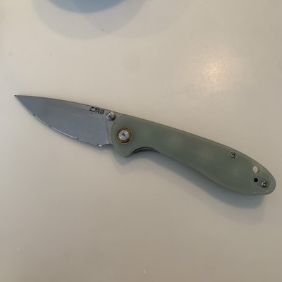 CJRB J1912S Feldspar Jade Liner Lock Pocket Knife D2 Steel