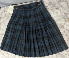 JAMES PRINGLE WEAVERS Kids Size 10 NWT Green Blue Red Skirt Kilt