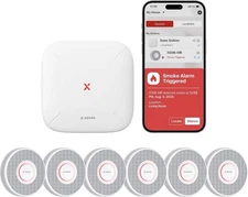 Smoke Detector X-Sense XS0B-MR61 Wi-Fi Voice Wireless APP SBS50 Base