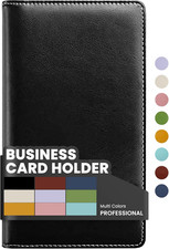 Leather Professional Business Card Book Holder Organizer for 240 Card